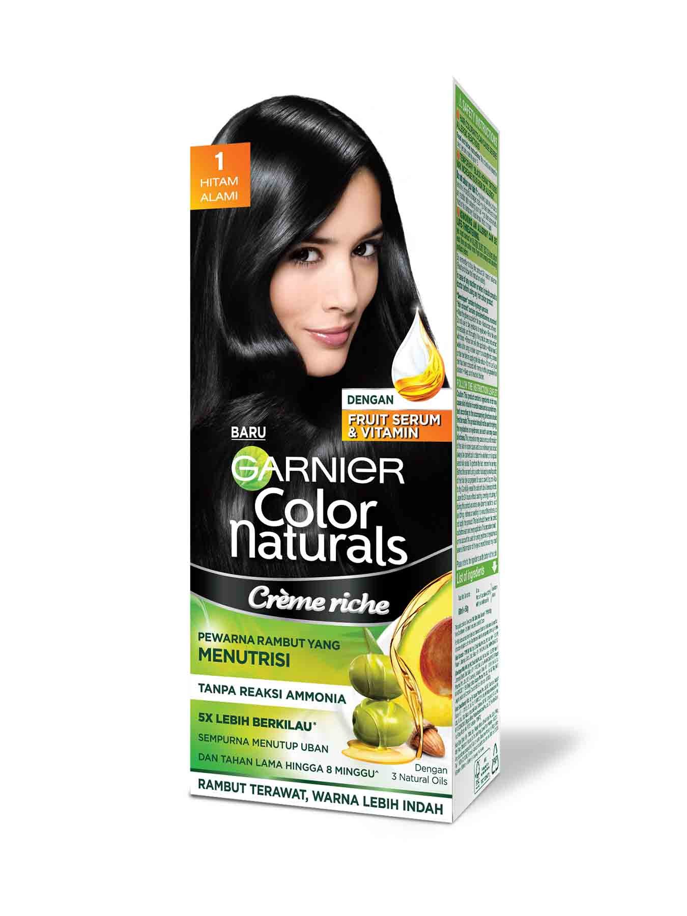 garnier color naturals creme riche 1 hitam alam natural black