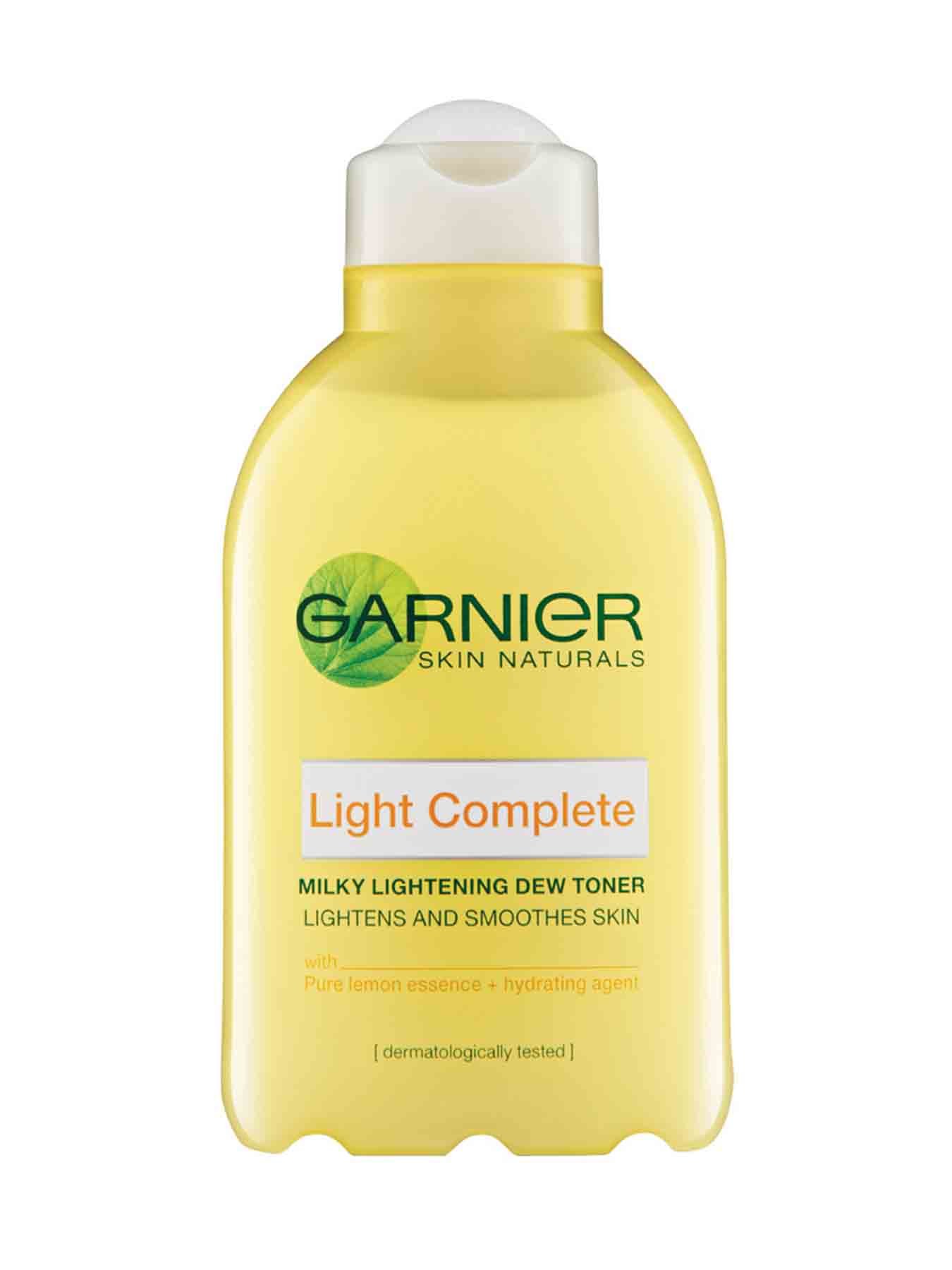 garnier light complete milky lightening dew toner