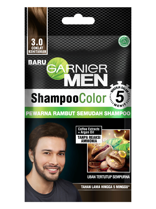 Garnier Men Shampoo color sachet 3