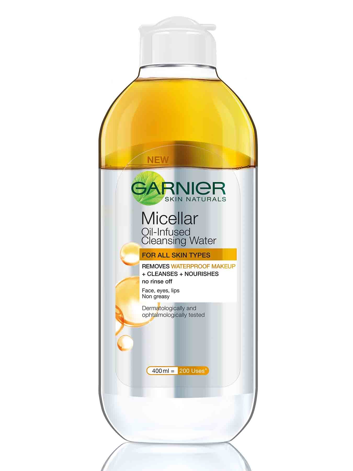 garnier micellar oil infused cleansing water