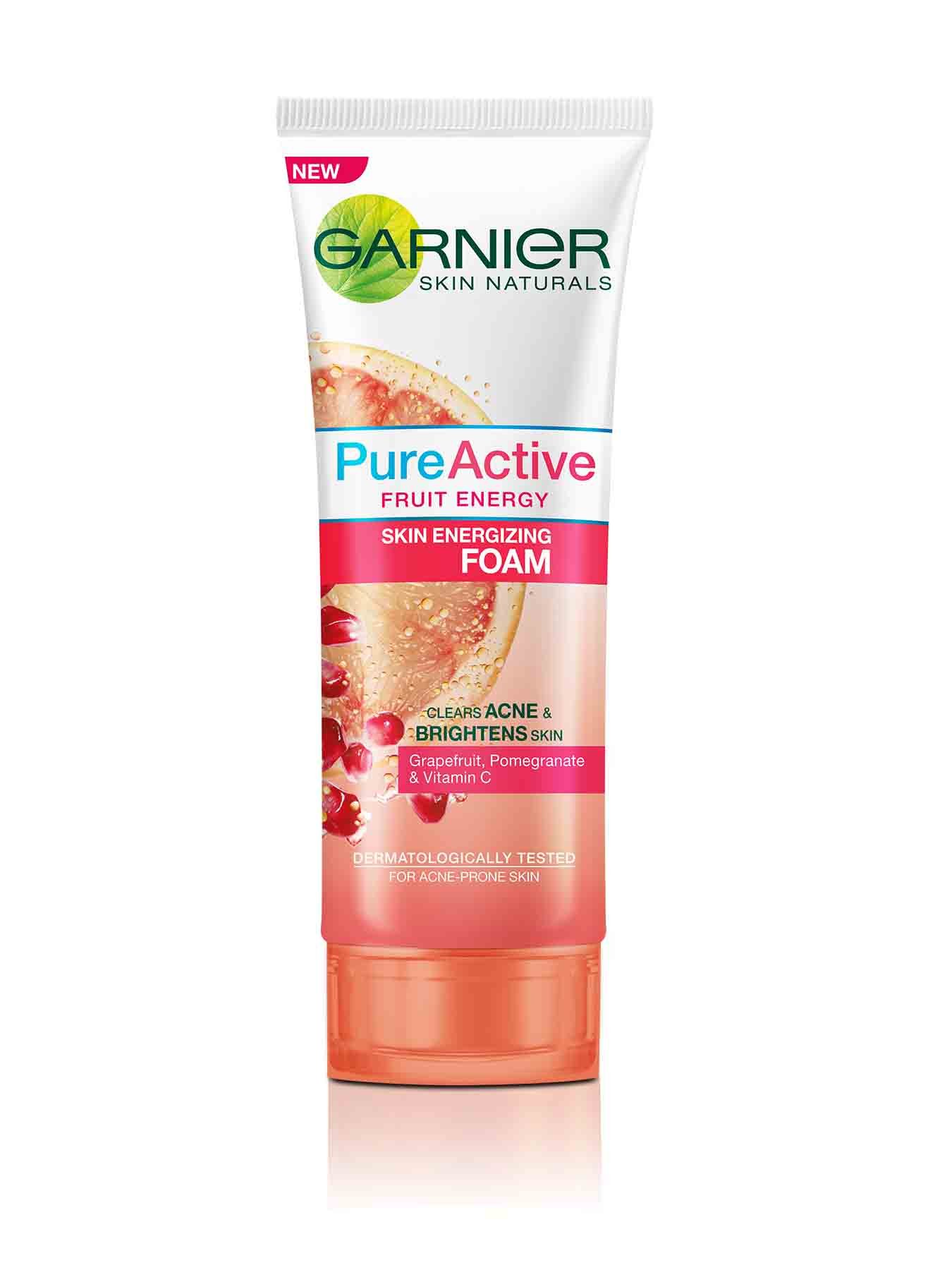 garnier pure active fruit energy foam