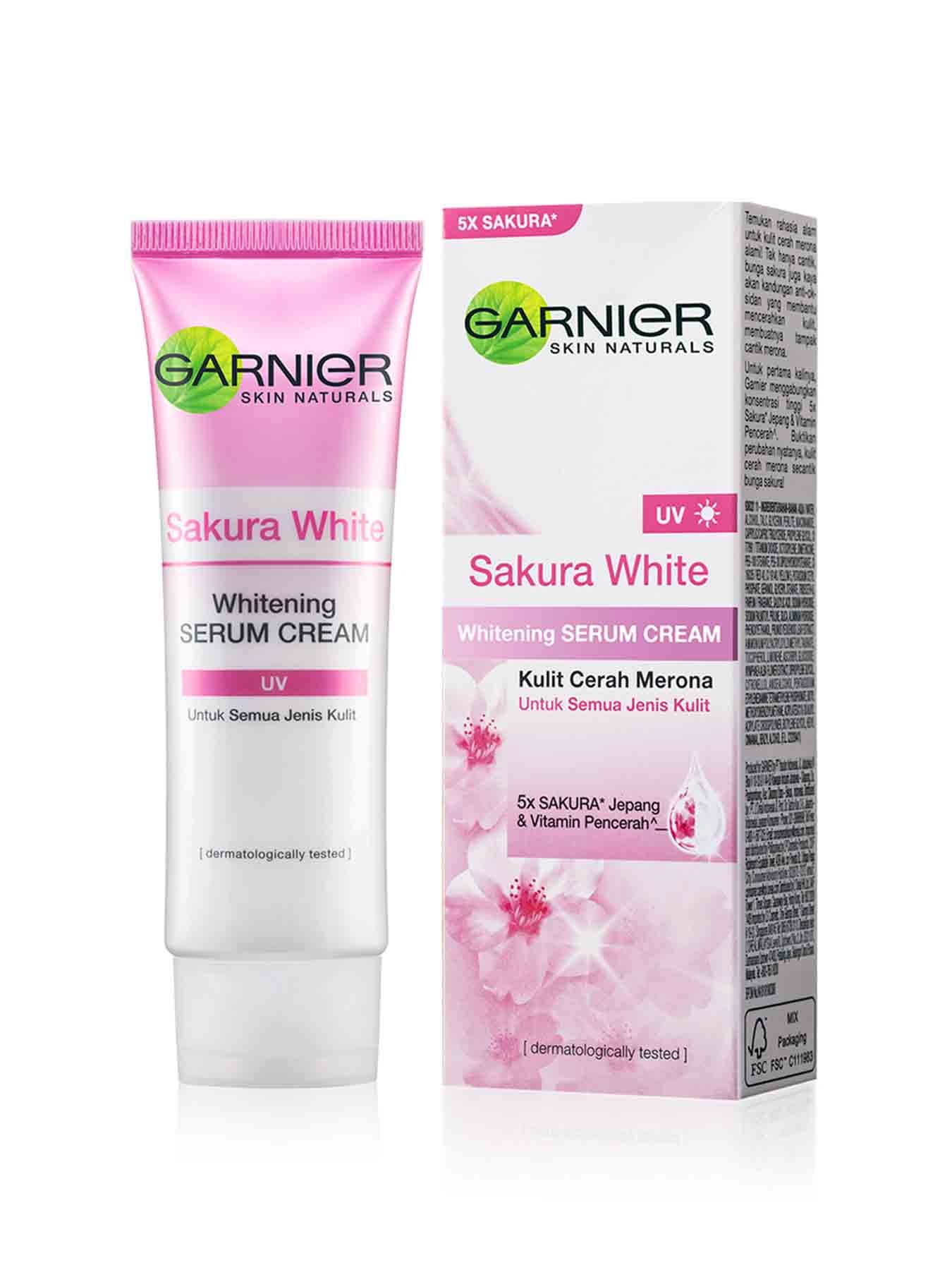 garnier sakura white pinkish radiance whitening day cream