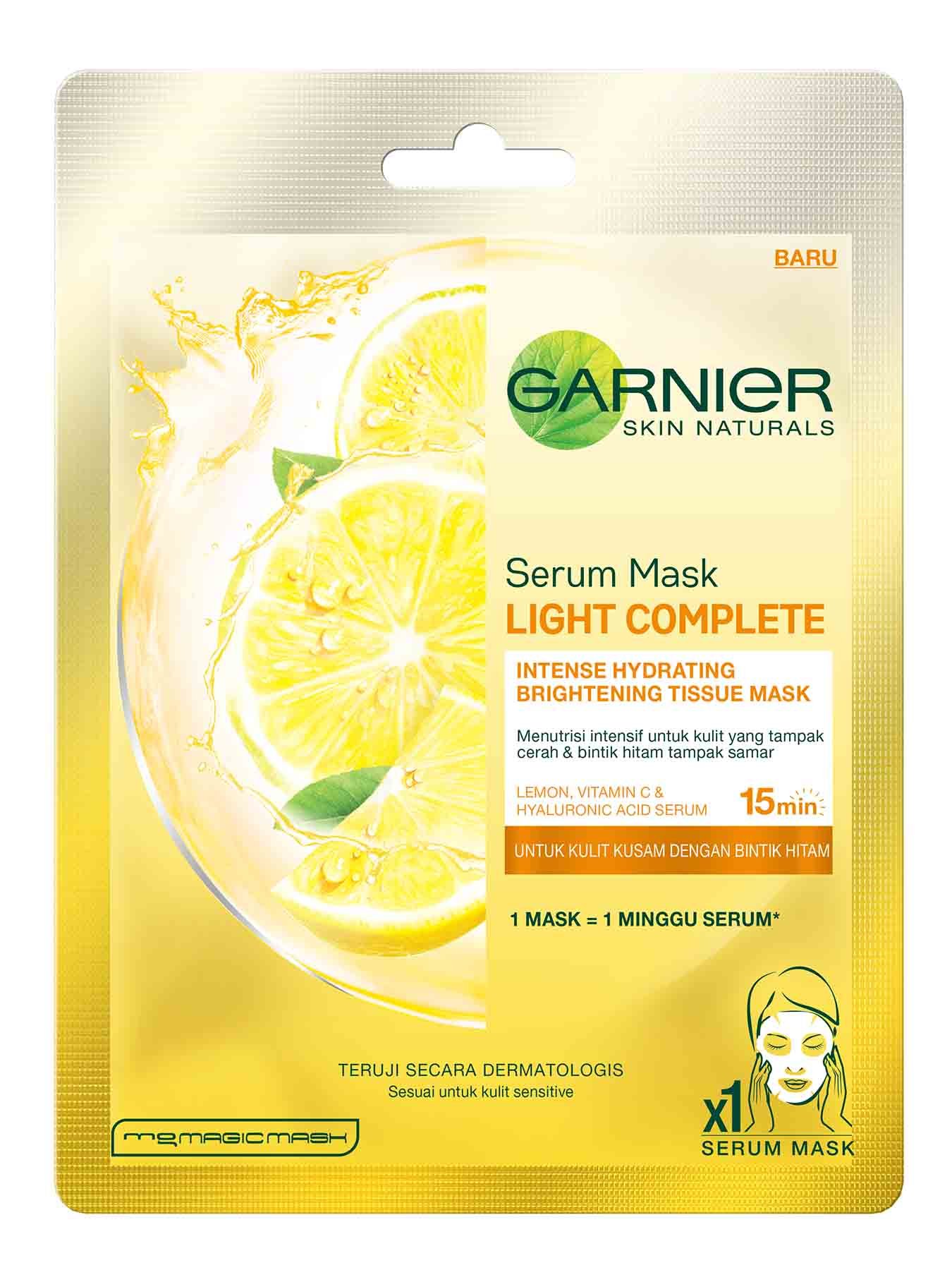 garnier light complete serum mask